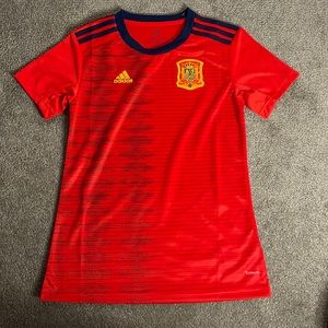 Spain national team football jersey.